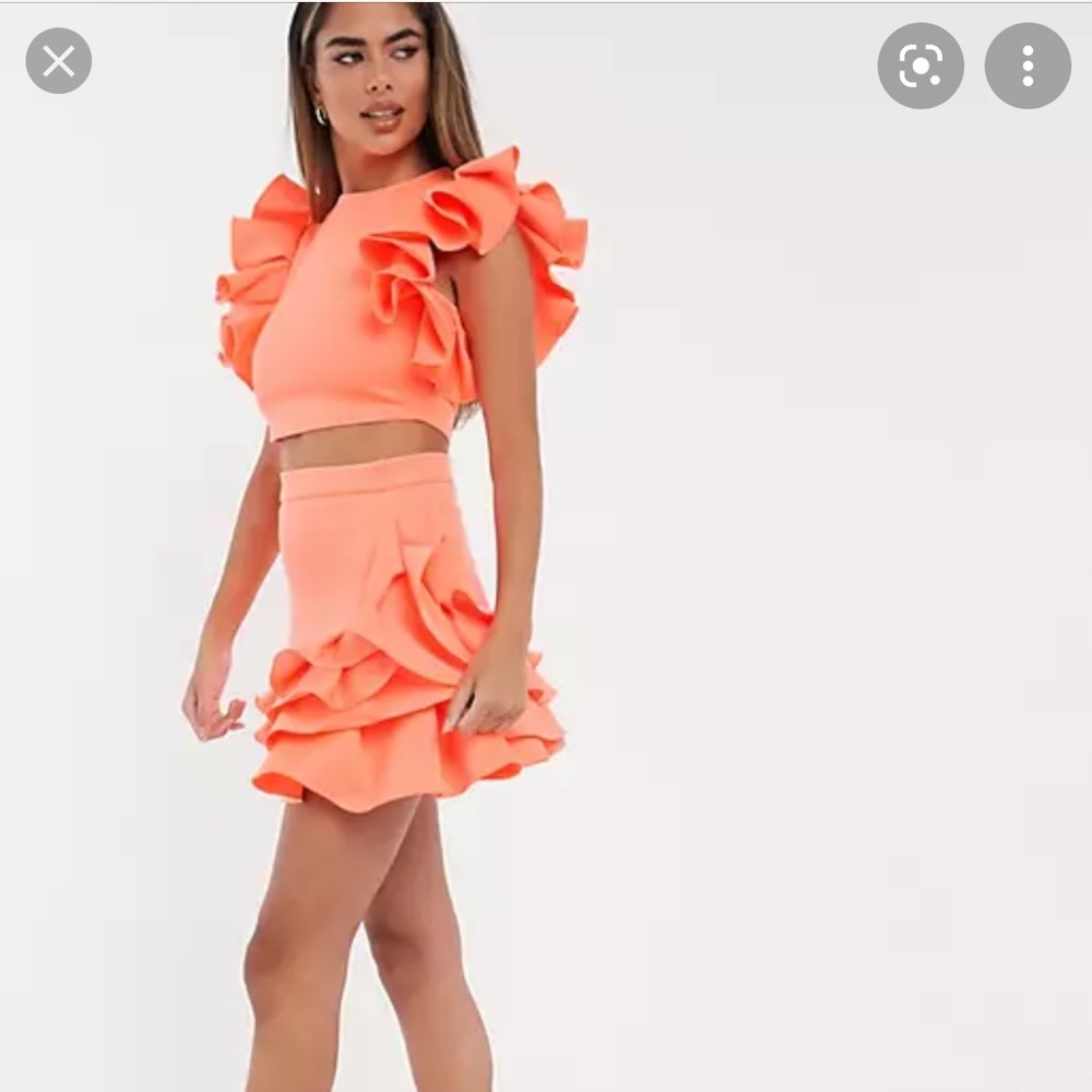 ASOS Ruffle Two Piece Set - Picture 2 of 5